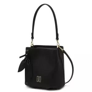 [닥스](강남점)DCBA6E332BK 블랙 DD로고 소가죽 숄더백