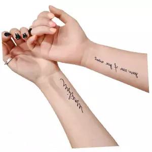 임시 타투 스티커 영문 레터링 패션 헤나 문신 데칼 손목 팔뚝 바디아트 방수