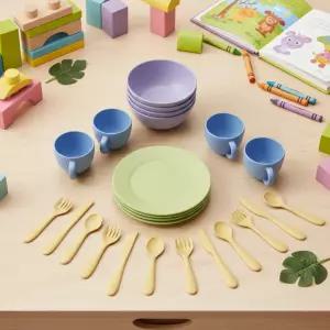 그린토이즈 소꿉놀이 식기세트 주방놀이 스푼 컵 플라스틱 그릇 접시 장난감 유아 (24P)