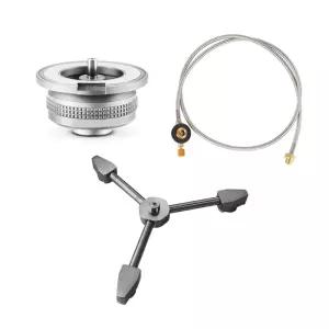 이와타니 가스 히터 이소 부탄 가스스테이션 변환어댑터 세트 실속형