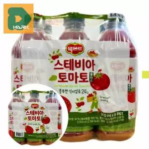 건강 토마토주스 6개 음료 과채 간식 무설탕 스테비아 맛있는 음료수 아침  야채 식사 첨가 대용