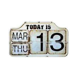 빈티지 엔틱 감성 플립 달력 인테리어 소품 캘린더 벽걸이 분위기 장식 레트로소품 만년 탁상