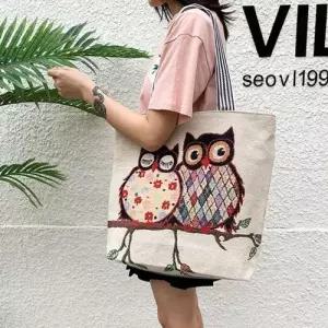 가벼운쇼퍼백 여자가방 빅사이즈 커플 대학생쇼퍼 WFIL6QT