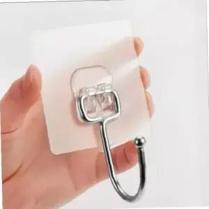 5개 초 강력 투명 부착 접착 식 고리 걸이 후크 무타공 대형 1세트