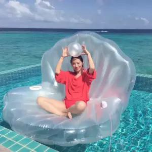 대형 촬영용 진주 조개 플로팅 해먹 튜브