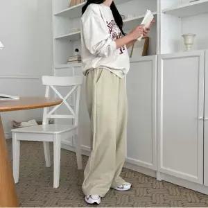 여성 8컬러 겨울 파스텔 기모 와이드팬츠 롱 숏 바지 골덴바지 골지