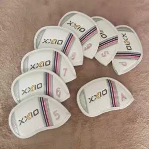 [관부가세포함] 골프 클럽 5-9-PAS 아이언 헤드 커버 XXIO 화이트 실버 컬러풀 8피스 세트