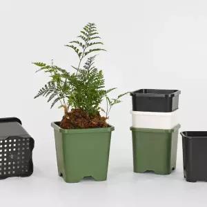 마이플랜트 스택 화분 8호 플라스틱 미니 다육 사각 화분 인테리어 가드닝 소품