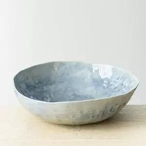 [조르지오]이천도자기 IK77DG52 수묵 높은 샐러드볼 2호 26cm 도자기 식기 디저트 파스타