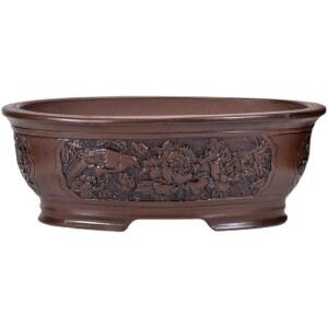 소나무 분재용 화분 수반 토분 소형 타원 천연 소나무분재 물받침 분재 다육 대형 화분받이