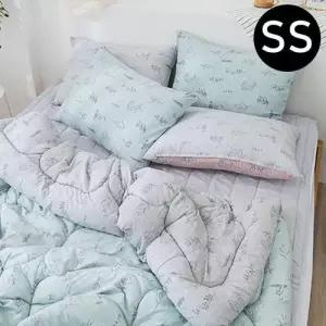 슈퍼싱글이불패드셋트 보헤미안리버서블 차렵이불 패드세트 슈퍼싱글 SS 이불 민트.패드 연그레이 베개솜