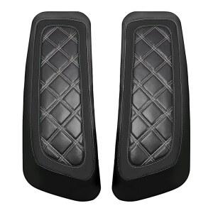 WOWTK 하드 새들백 리드 브라 /커버는 할리 2014-2024 투어링 로드 글라이드 FLTRX 일렉트라 FLHT 킹 FLHR 스트리트 FLHX 및 트라이 모델,w /화이트 스티칭에 적합합니다.