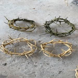 해피 가시면류관 머리 사순절 성탄절 왕관 교회