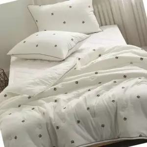 침구 모달 스프레드 싱글세트 화이트 커버 침실 블랑켓