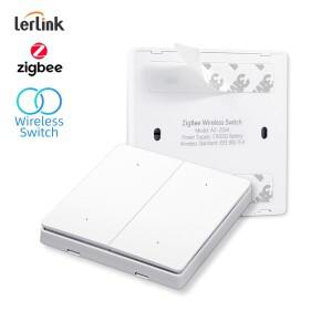 Tuya ZigBee 스마트 장면 스위치 무선  스티커 4 갱 푸시 버튼 원격제어 벽 조명 송신기 배터리 구동