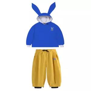 토끼귀 스키복 세트 남녀공용 스노우보드복 상의 주니어