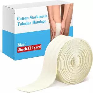 이코노미 코튼 스탁넷 튜브 붕대 편안한 팔 다리 무릎 프리랩 제작 튜브형 스타킹 (2인치 x 11야드)