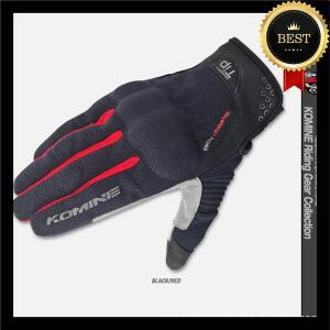Komine Gk-183 오토바이 장갑, 통기성 보호, 오프로드 레이싱 터치 스크린 내마모성 원단