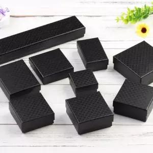 반지케이스 목걸이 팔찌 쥬얼리 케이스 패턴 블랙 (WFKN3TN)