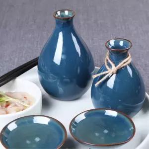 여주백토 도쿠리 사케잔 사케병 술병 중 300ml 30023도기술세트 도쿠 사케 도자기 도기술