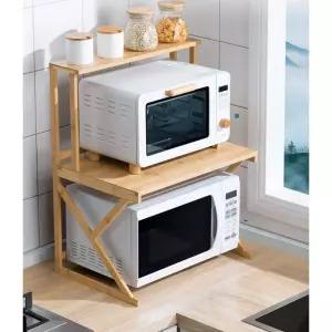 원목 전자레인지 선반 다이 밥솥 싱크대 렌지대 2단 거치대 오븐 식탁위