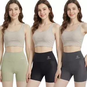 미미캐츠 하이웨스트 여성 3부 노라인 얇은 레깅스 속바지 1매 P-0803