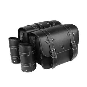 바이크 가방 오토바이 새들백 할리 가죽 리어백 클래식 사이드