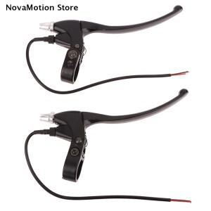 1개 알루미늄 합금 전기 자전거 브레이크 크랭크 스쿠터 레버 블랙 두꺼운 핸들바 부품 수리