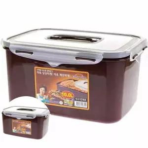 김치보관용기 쿨맥시ll 직사각 밀폐용기 김치통(초코)24호 10L