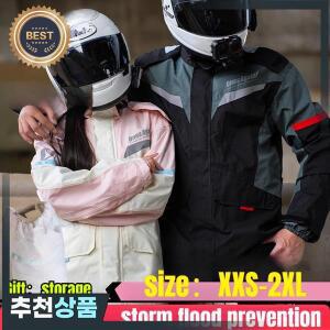 오토바이 방수복  전신 방수 테이크아웃 라이더용 남성용 우비 고어텍스