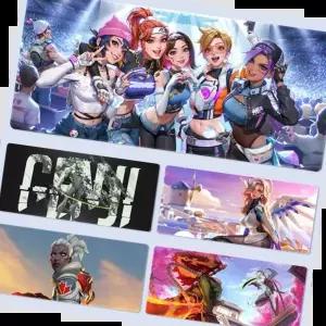 오버워치디바14종 오버워치 B 게이밍장패드 아이돌마우스패드 2XL