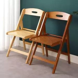 원목 접이식 의자 카페 월넛 등받이 보조의자 카페