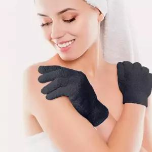 때밀이 손가락 때장갑 1+1세트 블랙 부드러운 때타올요술장갑 떼르메스 P312