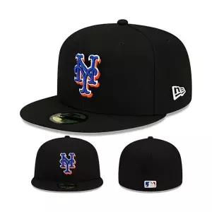 [관부가세포함] New Era 뉴욕 메츠 5950 피티드 햇 MLB 정품 필드용 ALT2 올블랙 캡