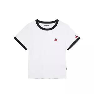 [키르시](대전신세계)스몰 체리 링거 티셔츠 [화이트]