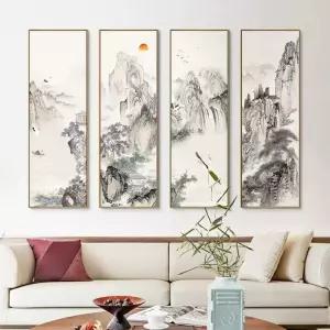 대형 산수화 풍경화 거실 사무실 장식 그림 액자 풍수