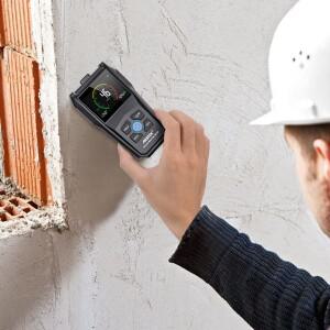 콘크리트 벽돌 탐지기 다목적 시멘트 습도계 전각도 벽 수분 측정기 (벽돌, 연목, 경목용)