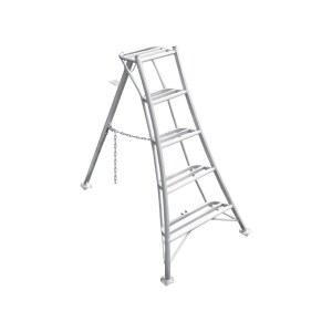 과수원 사다리 발판 작업대 전지고소사다리 나무 2 4M 농자재 디딤대 삼각사다리 단면