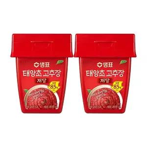 샘표 저당 태양초 고추장 500g, 2개