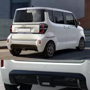 RAY 튜닝용품 리어범퍼 튜닝 듀얼 머플러 레이꾸미기 더뉴레이 배기팁