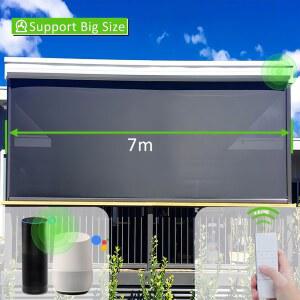 블라인드스크린 Ziptrack 야외 블라인드 지원 외부 설치 전동 그늘 알루미늄 Pergola 발코니