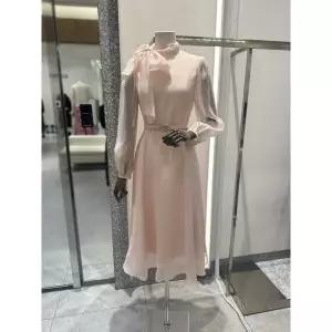 [지고트](하남점)시스루 리본 플레어 원피스 (JR8E0OP143)