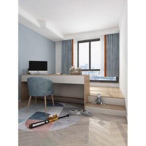 조립식 일체형 이층침대 자취방 기숙사 침대책상 엘리베 의자가 학생 책상침대세트