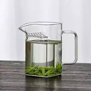 스퀘어 내열유리 티스트레이너 차망 숙우 차거름망 200ml