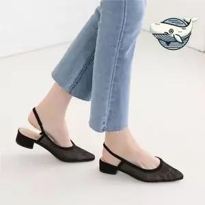 [하프클럽/]시원한 여름 캐주얼 슬링백 좋은 매쉬 샌들