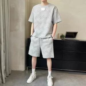 세터 여름 반소매 반팔 연그레이 라이프워크 세트