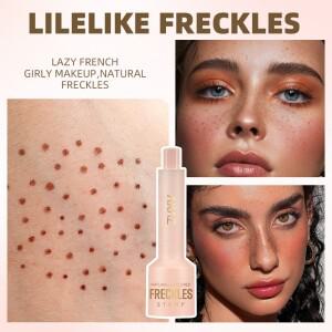 천연 주근깨 스탬프 펜 -  건조 방수 라이트 커버리지 임시 가짜 메이크업 브러쉬 얼굴용