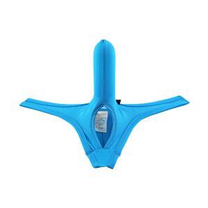 남성용 코끼리 코 속옷 T 백 끈 팬티 편안한 할로우 아웃 팬티 통기성 브리프 남성 긴 시스 속바지