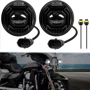 오토바이 할리 데이비슨 스트리트 글라이드를 위한 2PCS LED 패싱 라이트 4.5인치 원형 안개등 키트