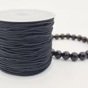 WL 팔찌 염주 만들기 DIY 재료 탄성 나일론 고무줄 블랙 20m 스판줄 비즈줄 비즈끈 염주줄